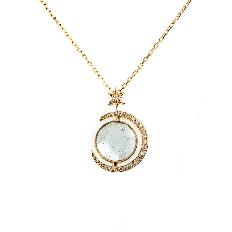 Hexagonal star and Moon Half