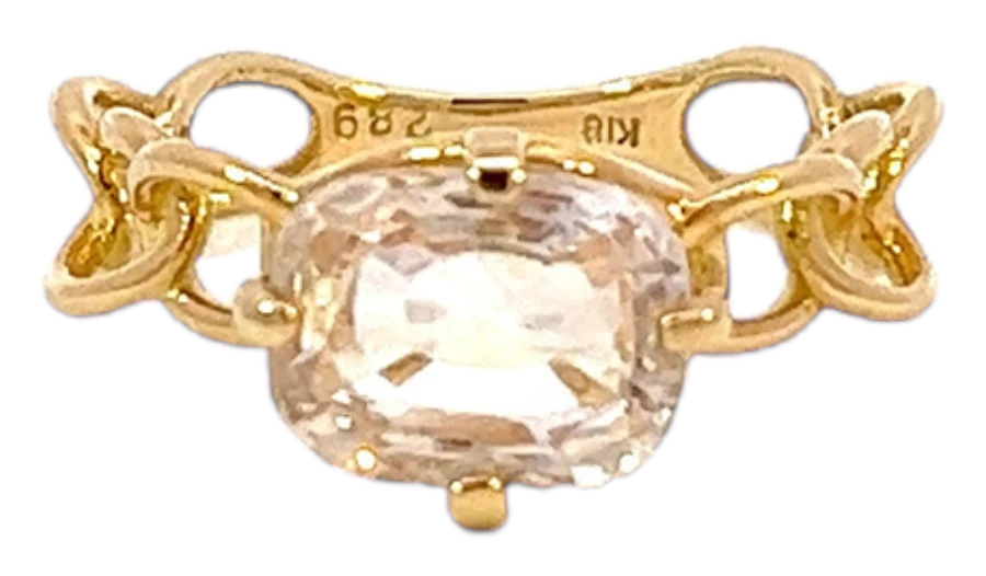 IDENTITY ring in pink sapphire