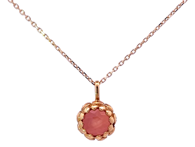Prabhaa Lotus bud 7 Rhodochrosite