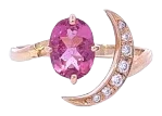 Moon & planet Pink Spinel