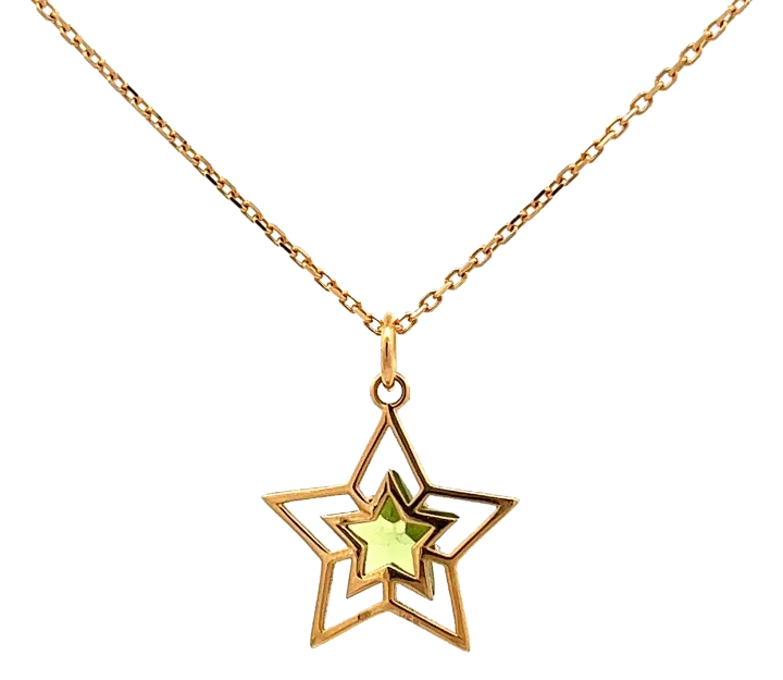 star”MEGAMI”gemstone Peridot
